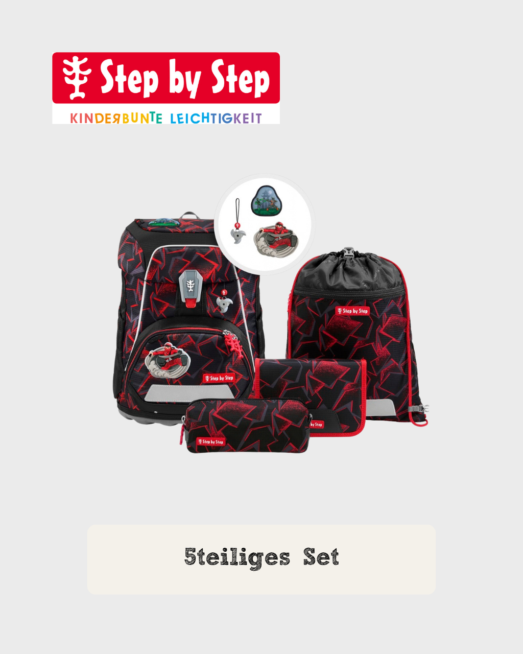 Step by Step FIT Schulranzen-Set "Ninja Yuma", 5-teilig