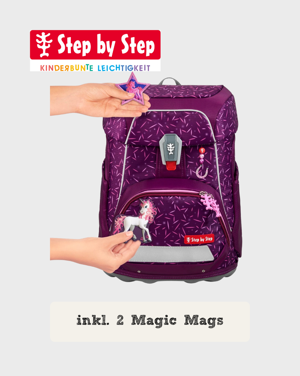 Step by Step FIT Schulranzen-Set "Pretty Unicorn Nuala", 5-teilig