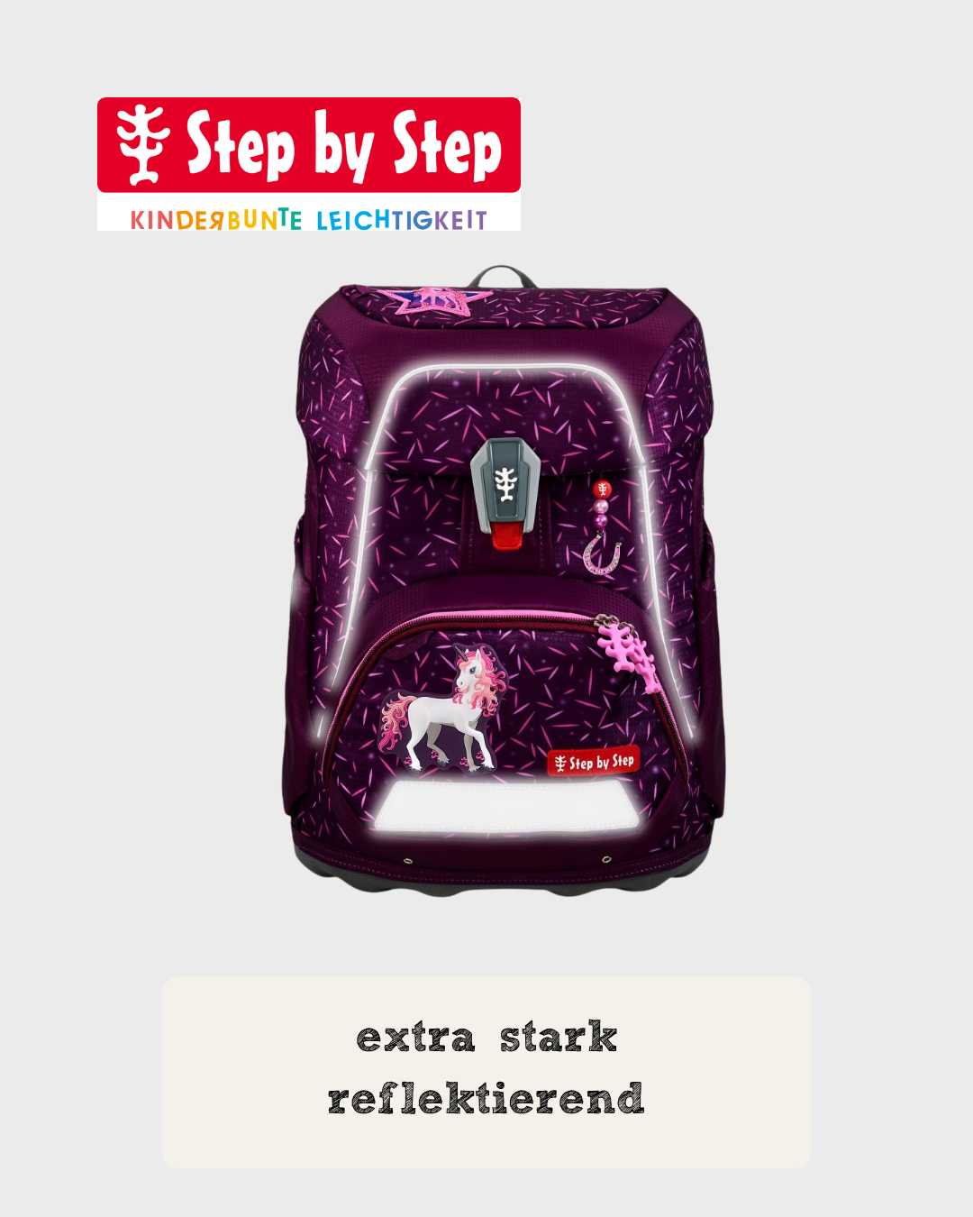 Step by Step FIT Schulranzen-Set "Pretty Unicorn Nuala", 5-teilig