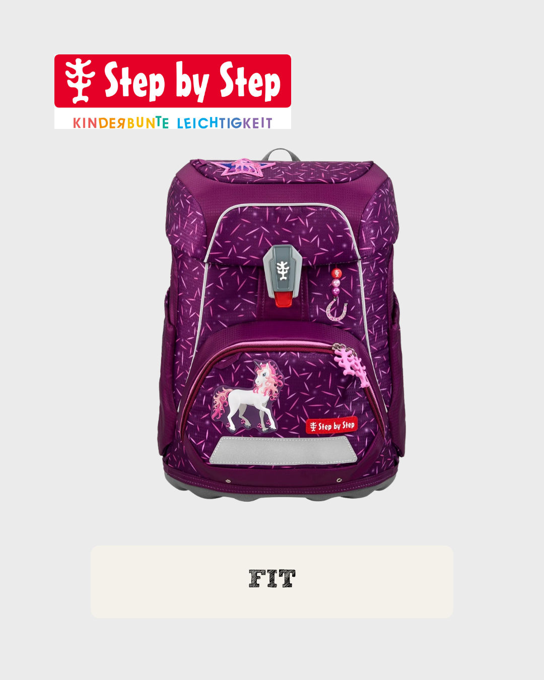 Step by Step FIT Schulranzen-Set "Pretty Unicorn Nuala", 5-teilig