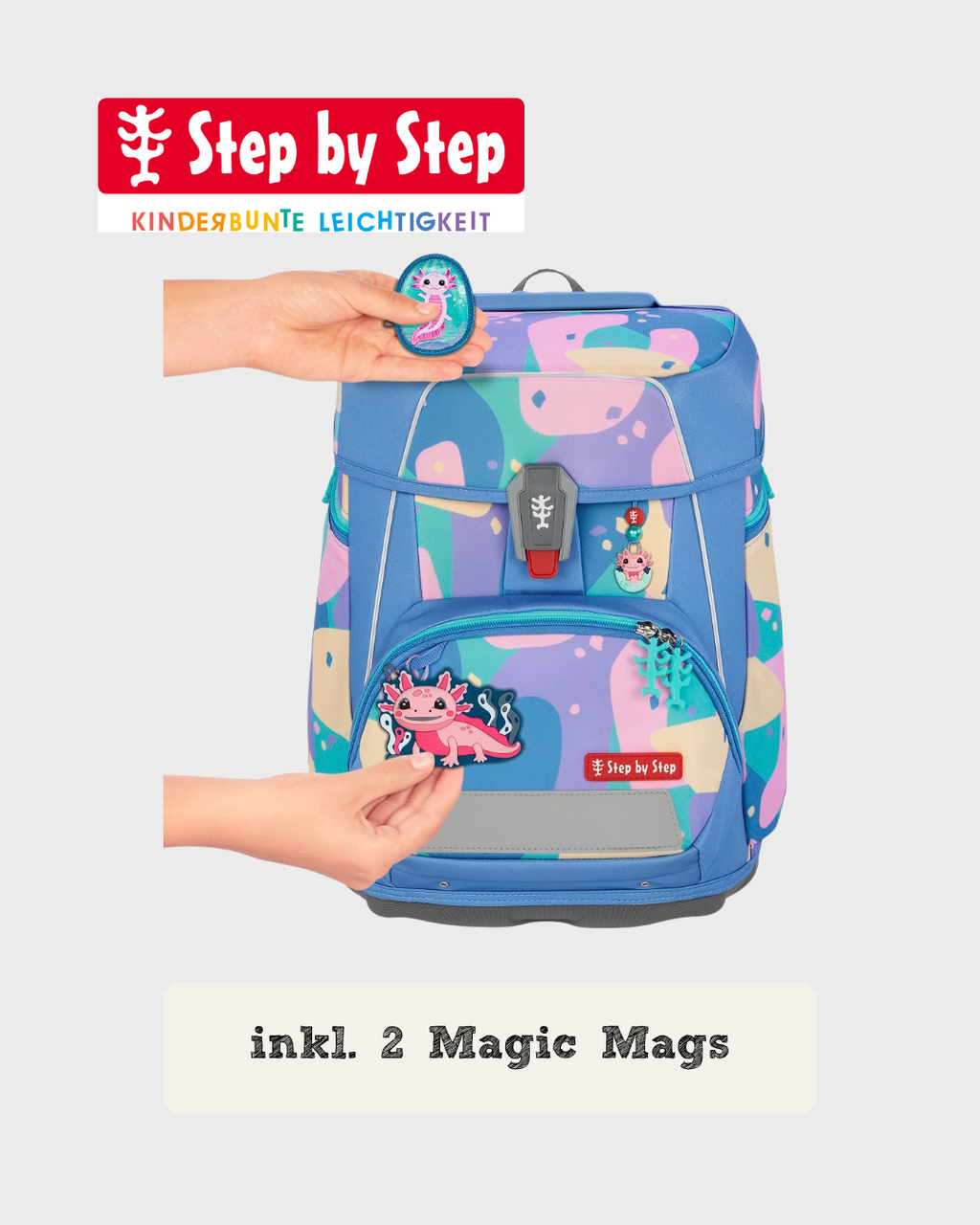 Step by Step SPACE Schulranzen-Set “Axolotl Sally”, 5-teilig