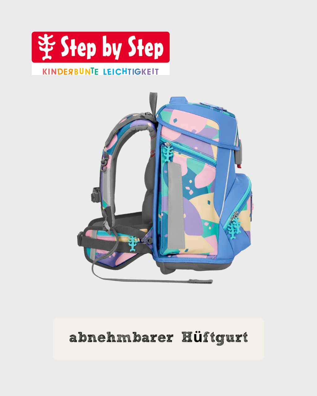Step by Step SPACE Schulranzen-Set “Axolotl Sally”, 5-teilig