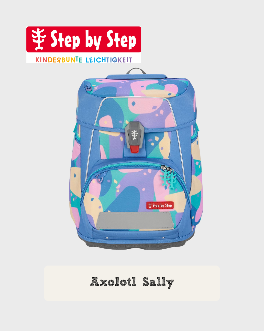 Step by Step SPACE Schulranzen-Set “Axolotl Sally”, 5-teilig