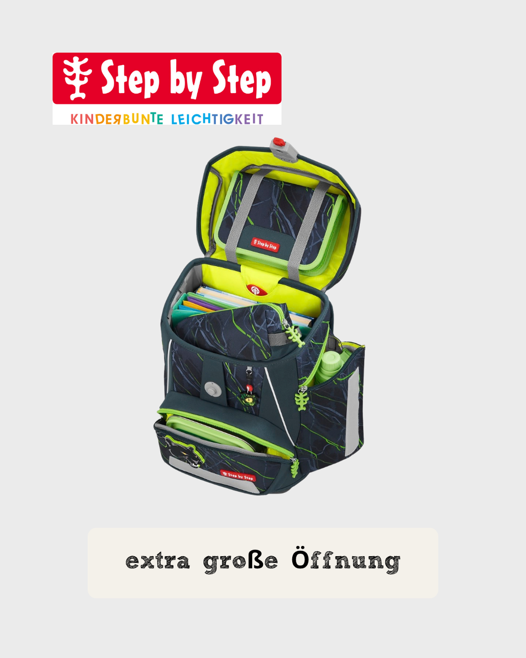 Step by Step SPACE Schulranzen-Set "Danger Cat Chiko", 5-teilig