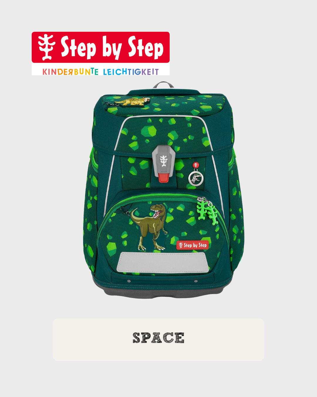 Step by Step SPACE Schulranzen-Set "Dino Targo", 5-teilig
