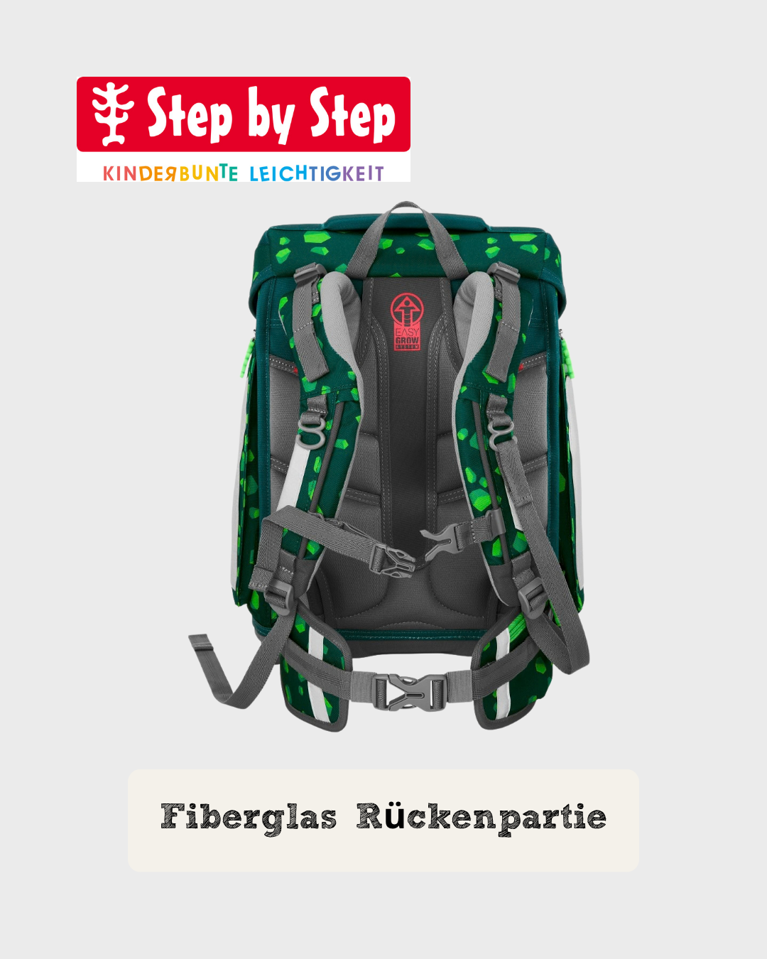 Step by Step SPACE Schulranzen-Set "Dino Targo", 5-teilig