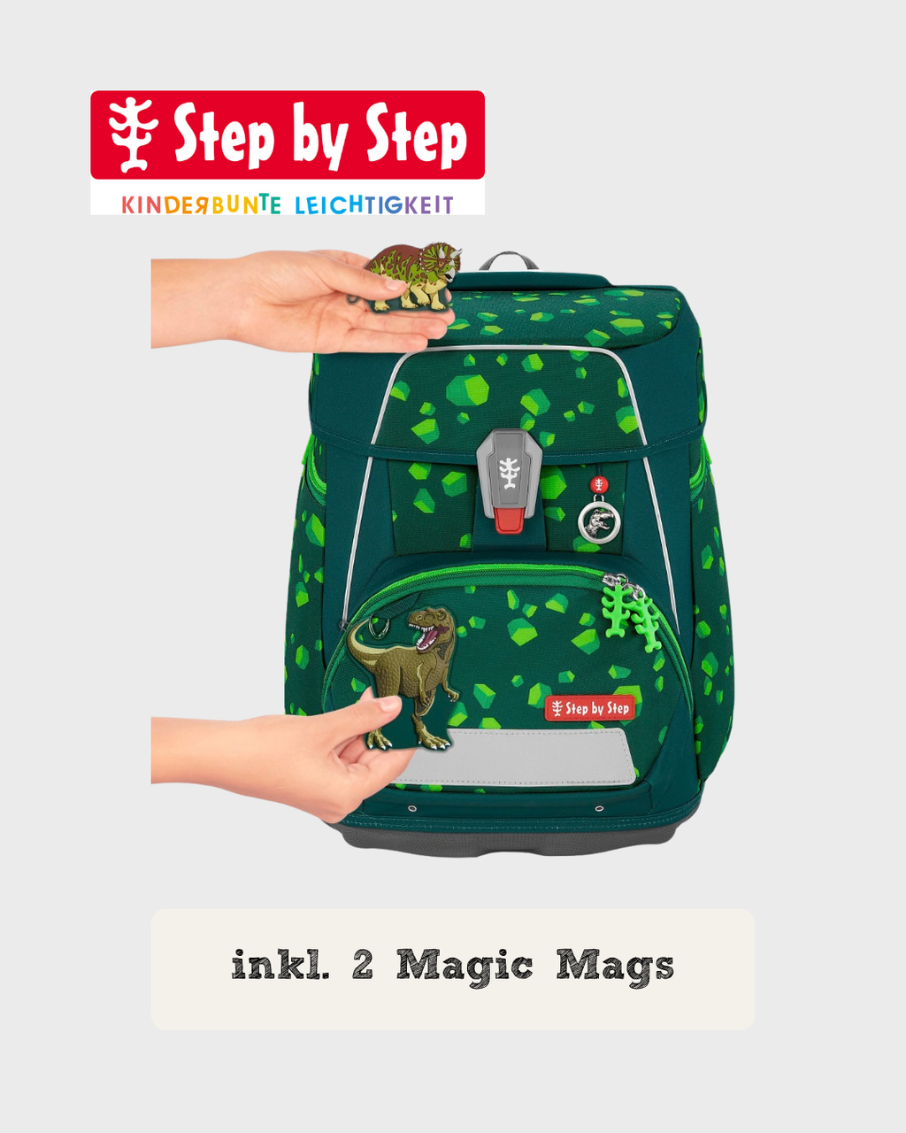Step by Step SPACE Schulranzen-Set "Dino Targo", 5-teilig