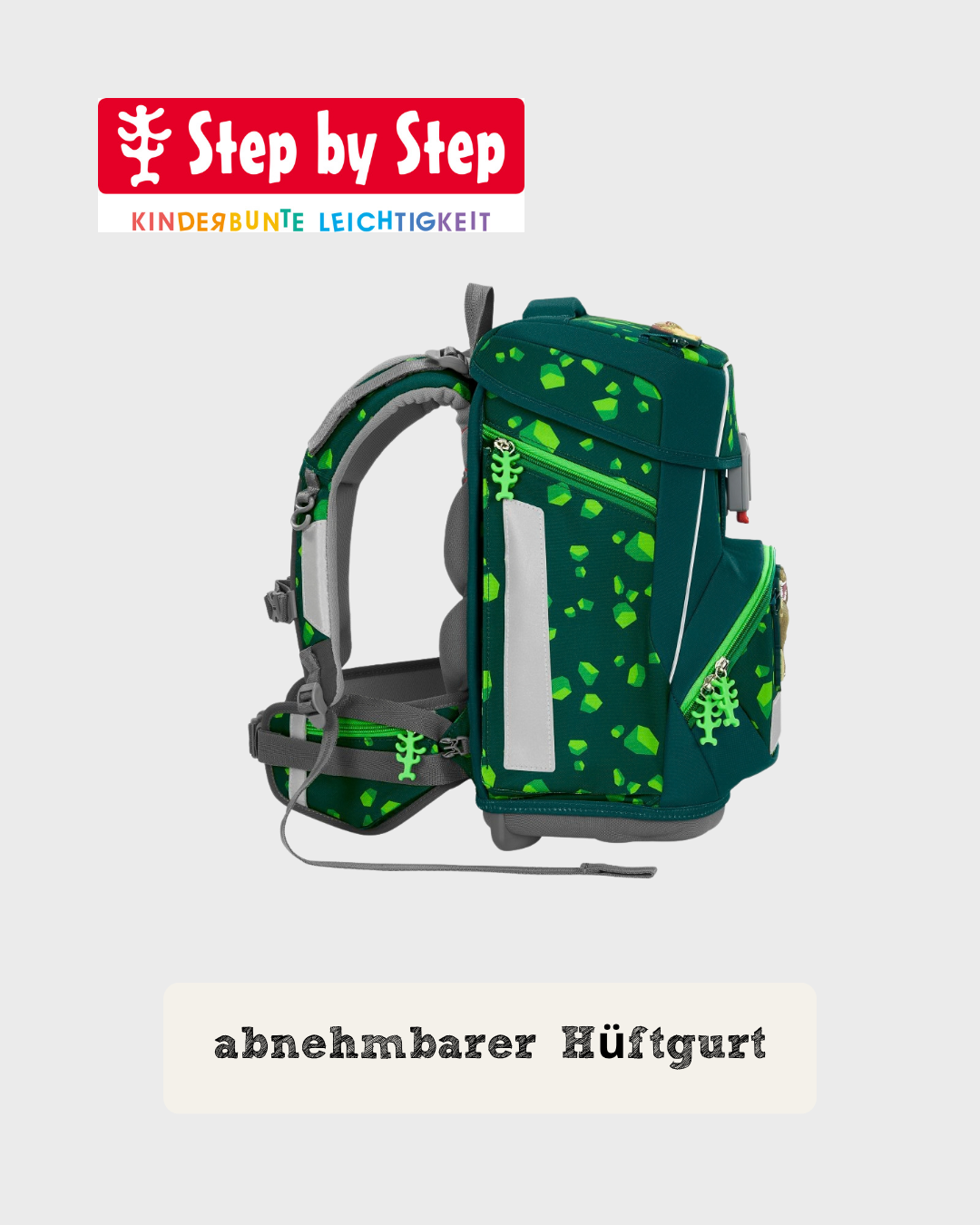 Step by Step SPACE Schulranzen-Set "Dino Targo", 5-teilig