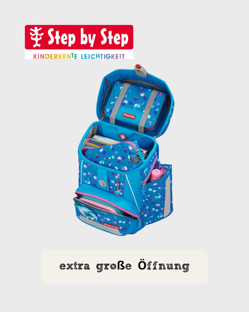 Step by Step SPACE Schulranzen-Set "Dolphin Finja", 5-teilig