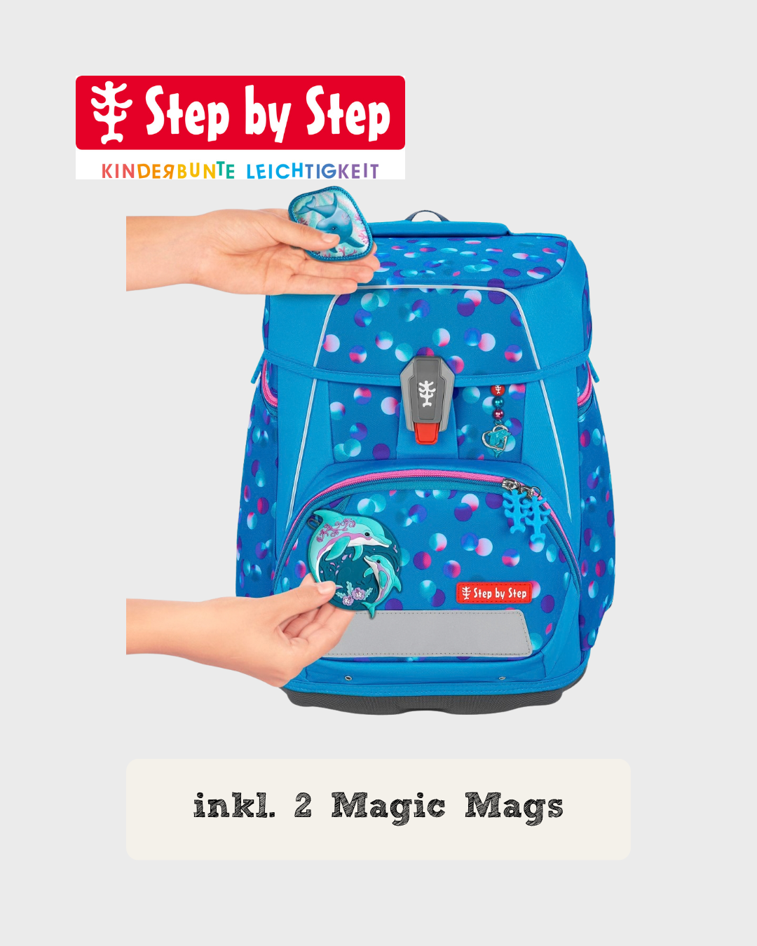 Step by Step SPACE Schulranzen-Set "Dolphin Finja", 5-teilig