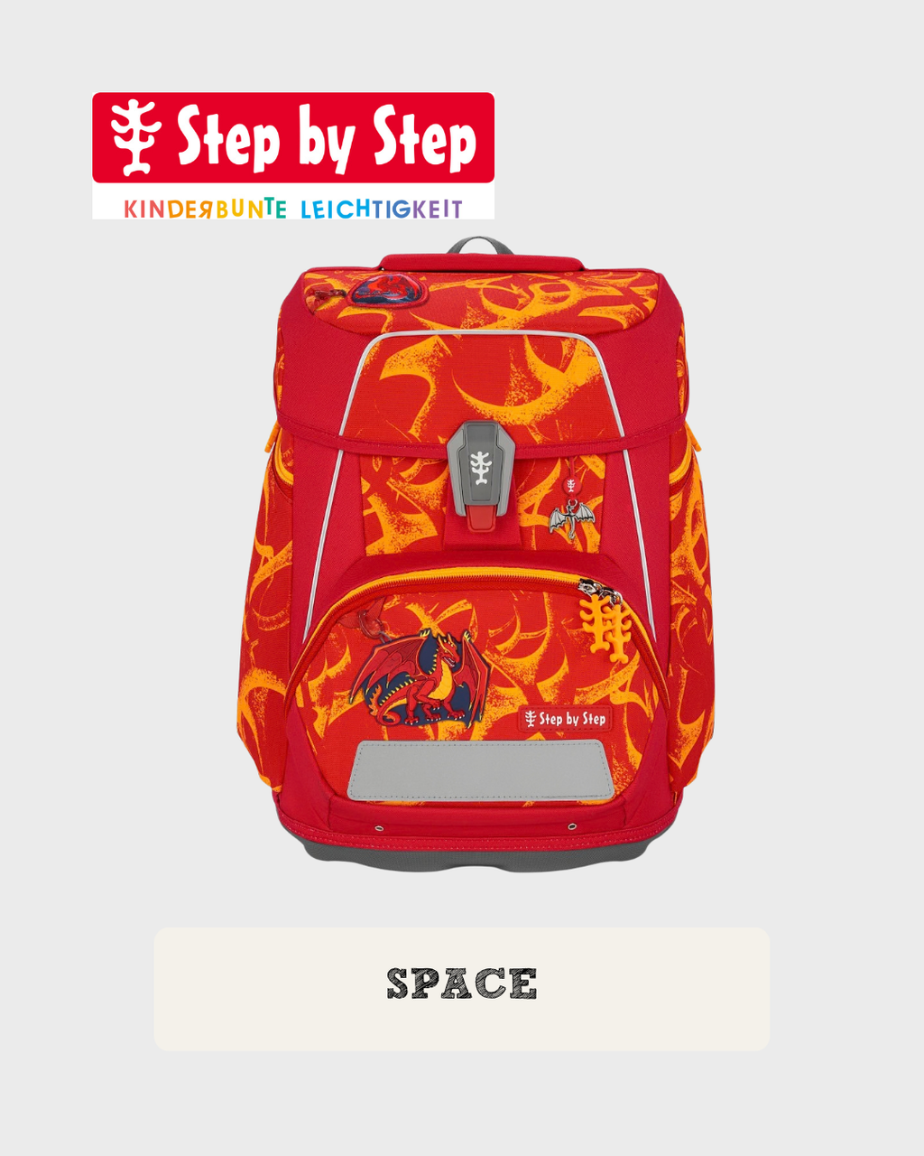 Step by Step SPACE Schulranzen-Set “Dragon Toro”, 5-teilig