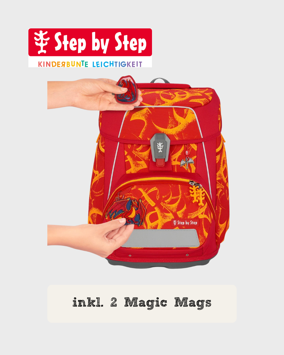 Step by Step SPACE Schulranzen-Set “Dragon Toro”, 5-teilig