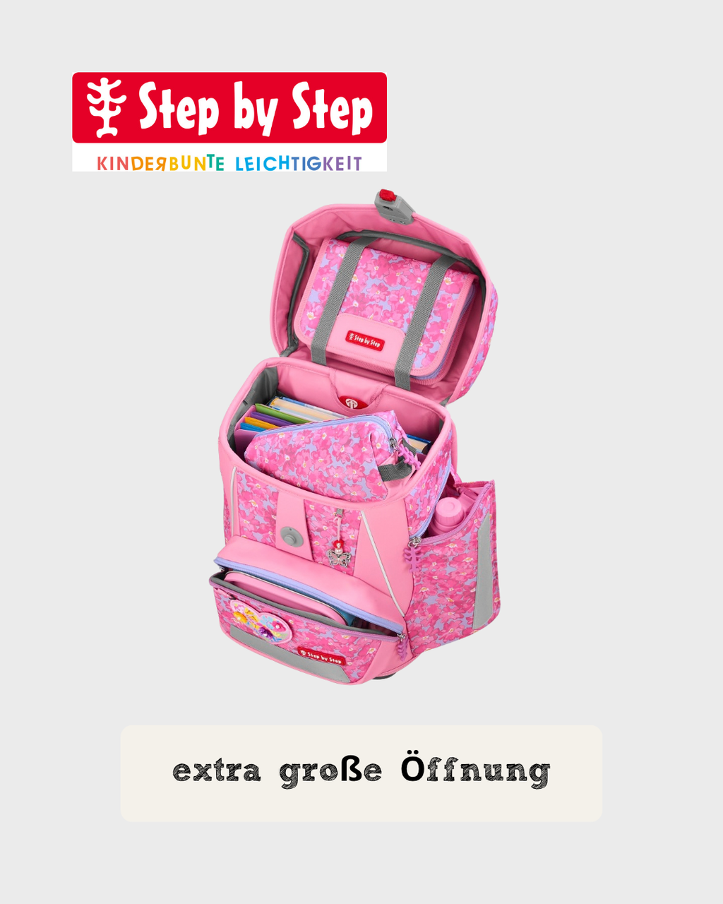 Step by Step SPACE Schulranzen-Set “Heart Luma”, 5-teilig