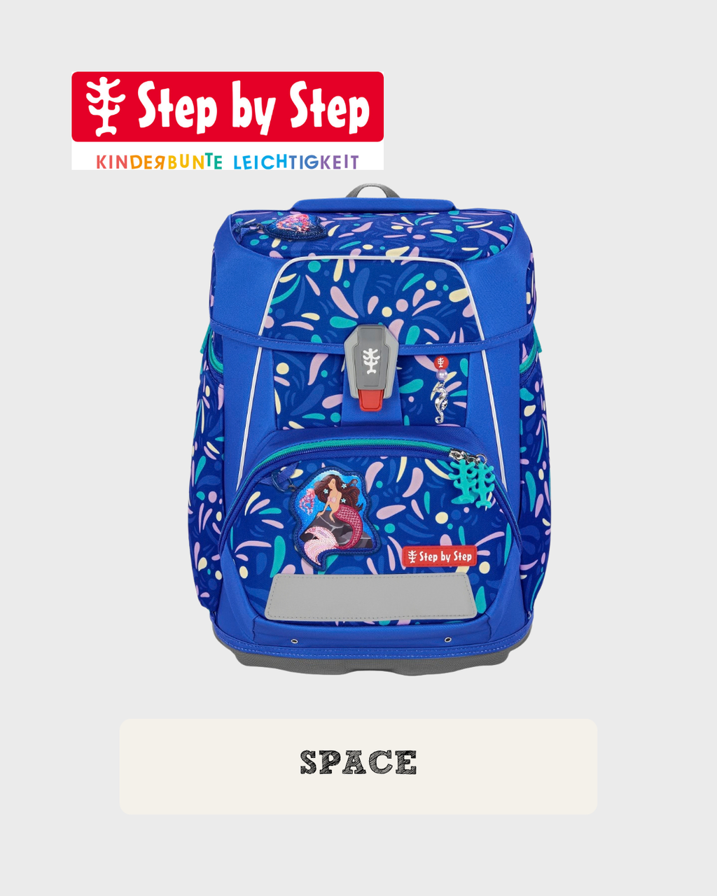 Step by Step SPACE Schulranzen-Set “Mermaid Elara”, 5-teilig
