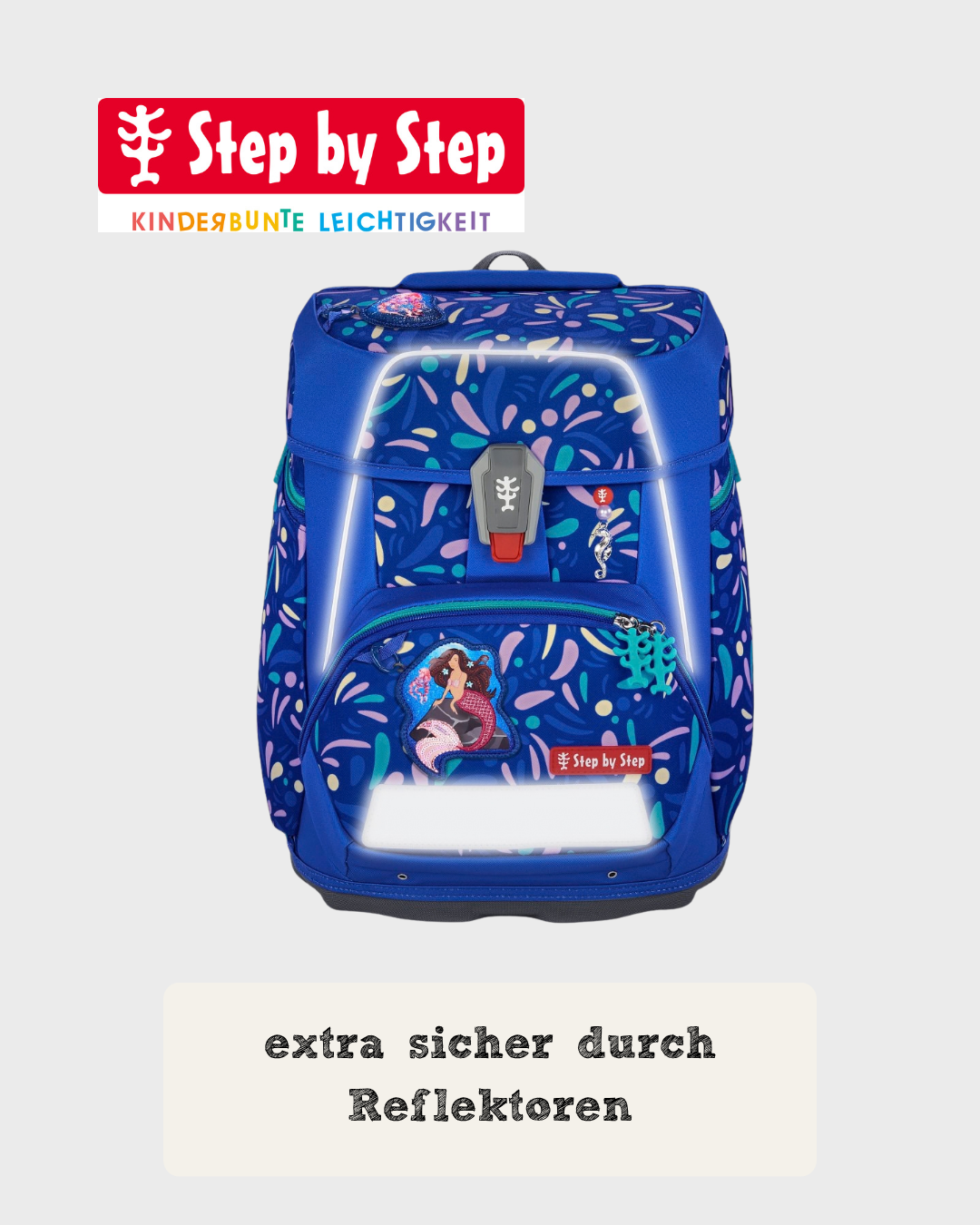 Step by Step SPACE Schulranzen-Set “Mermaid Elara”, 5-teilig