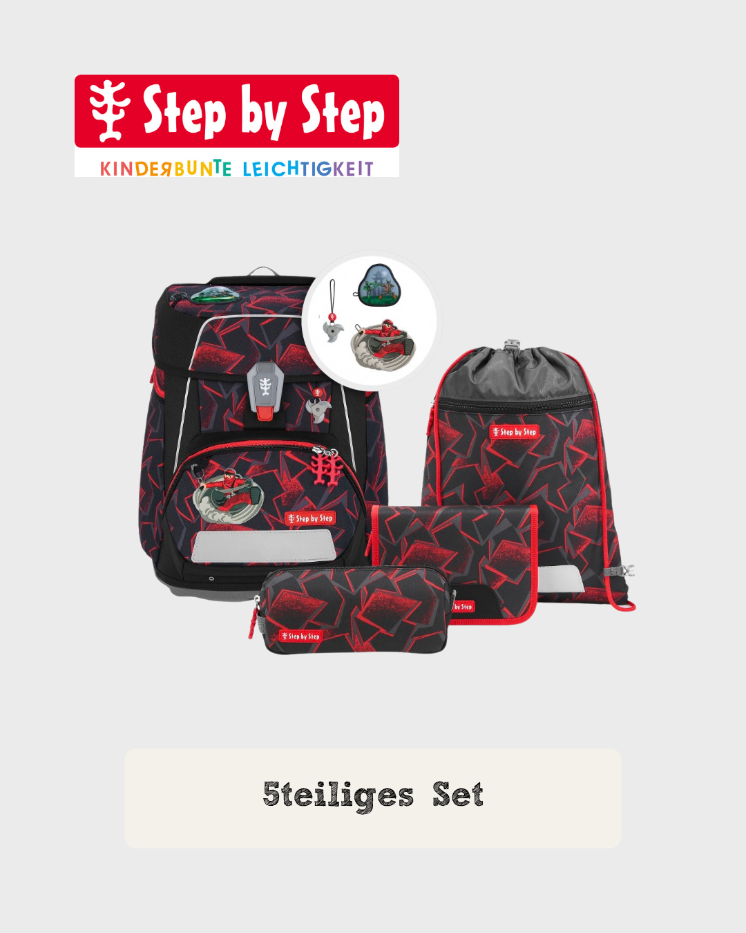 Step by Step SPACE Schulranzen-Set "Ninja Yuma", 5-teilig