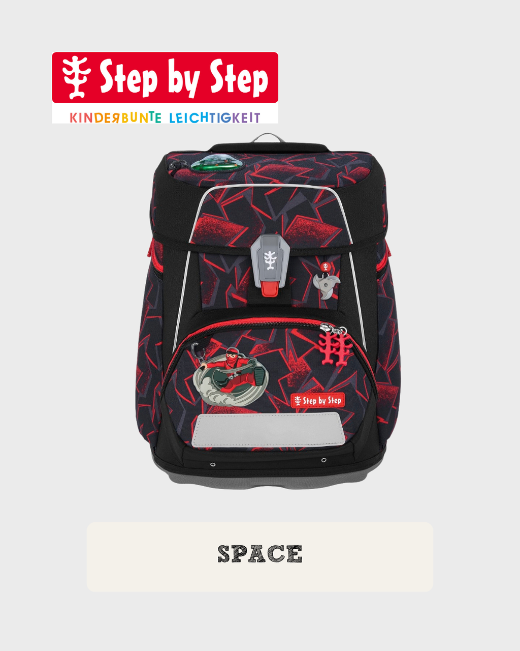 Step by Step SPACE Schulranzen-Set "Ninja Yuma", 5-teilig