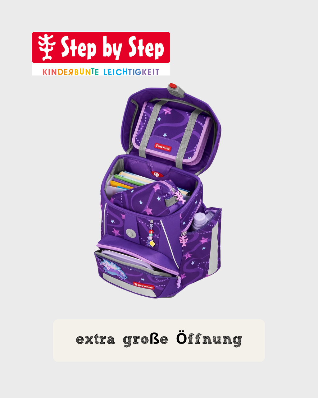 Step by Step SPACE Schulranzen-Set "Pegasus Emily", 5-teilig