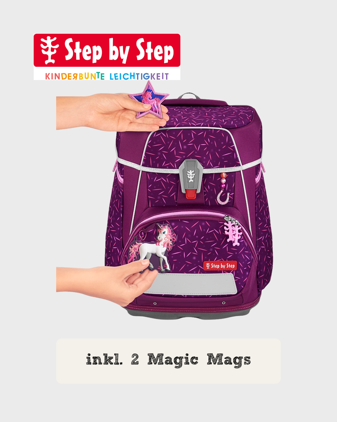 Step by Step SPACE Schulranzen-Set "Pretty Unicorn Nuala", 5-teilig