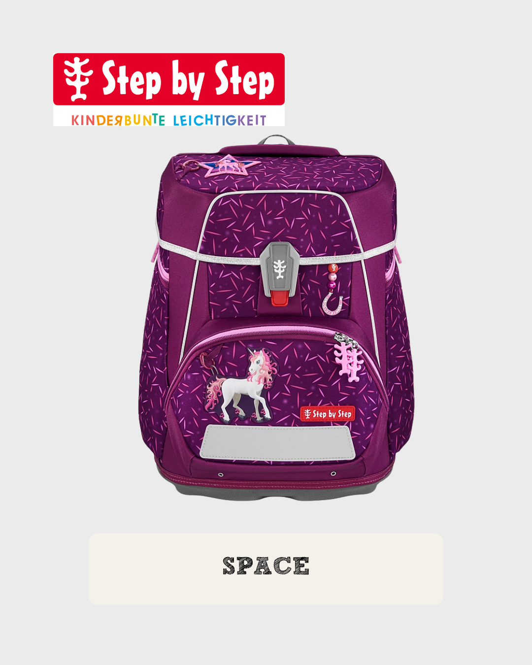 Step by Step SPACE Schulranzen-Set "Pretty Unicorn Nuala", 5-teilig