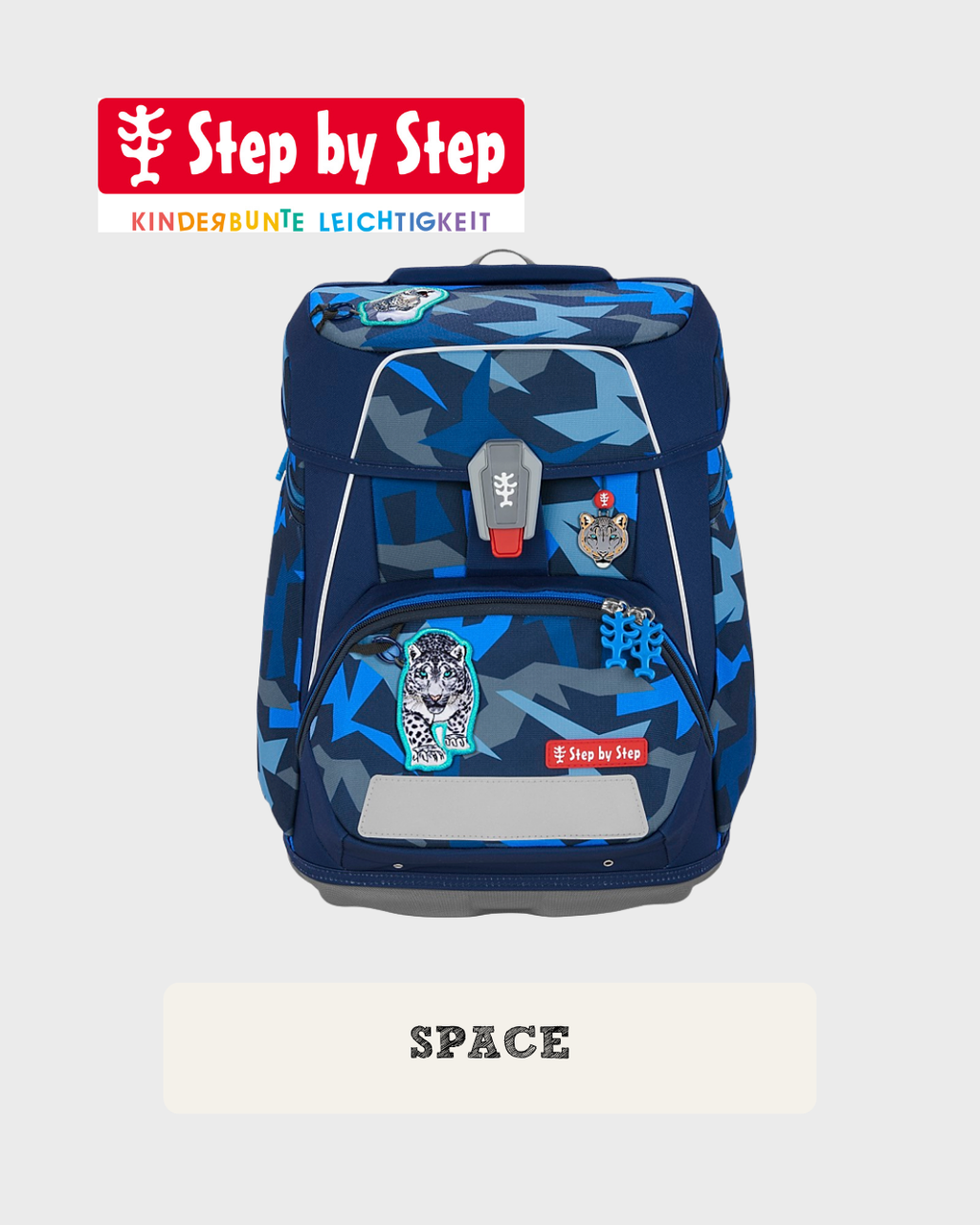 Step by Step SPACE Schulranzen-Set “Snow Leopard Arko”, 5-teilig