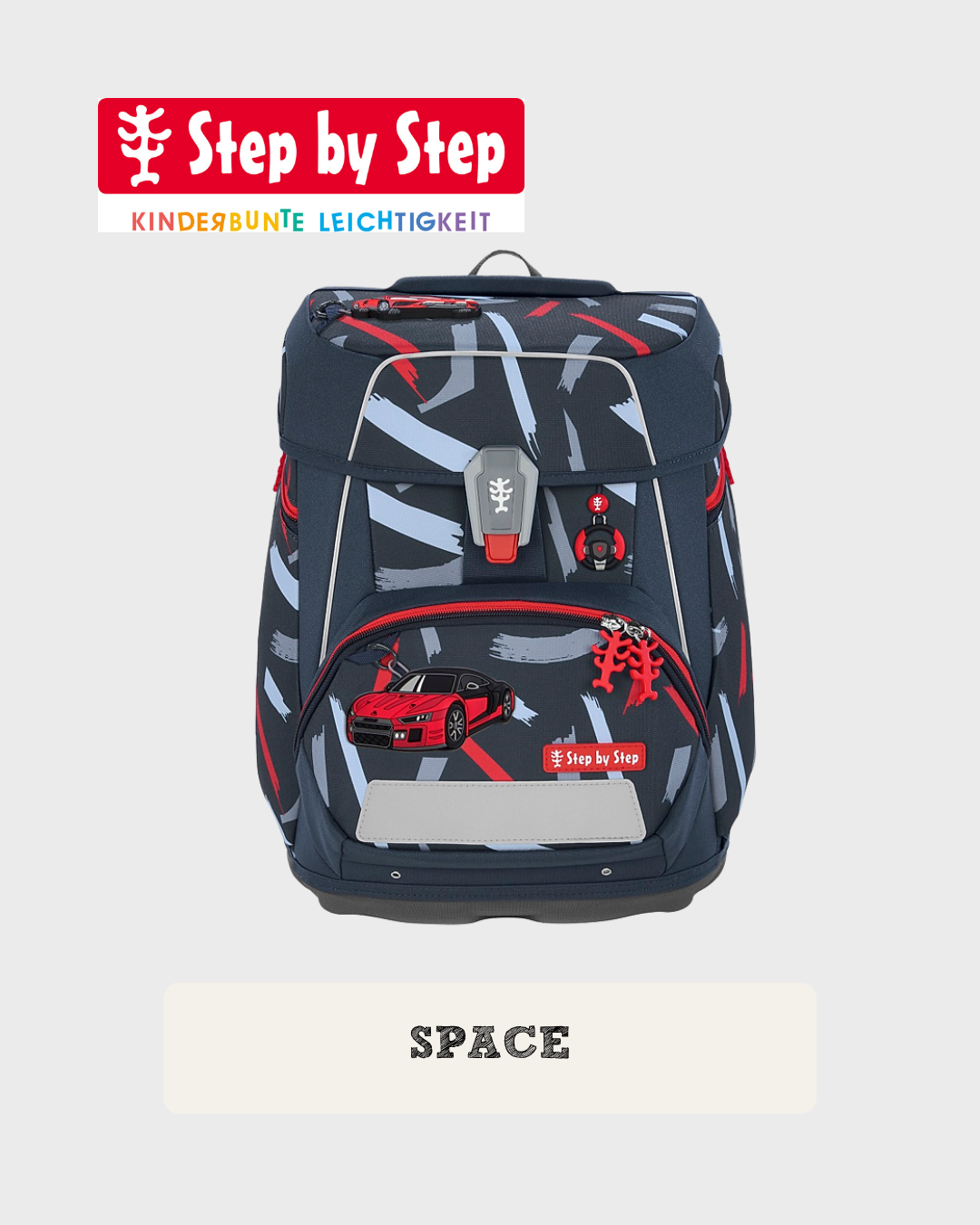 Step by Step SPACE Schulranzen-Set "Sports Car Mick", 5-teilig