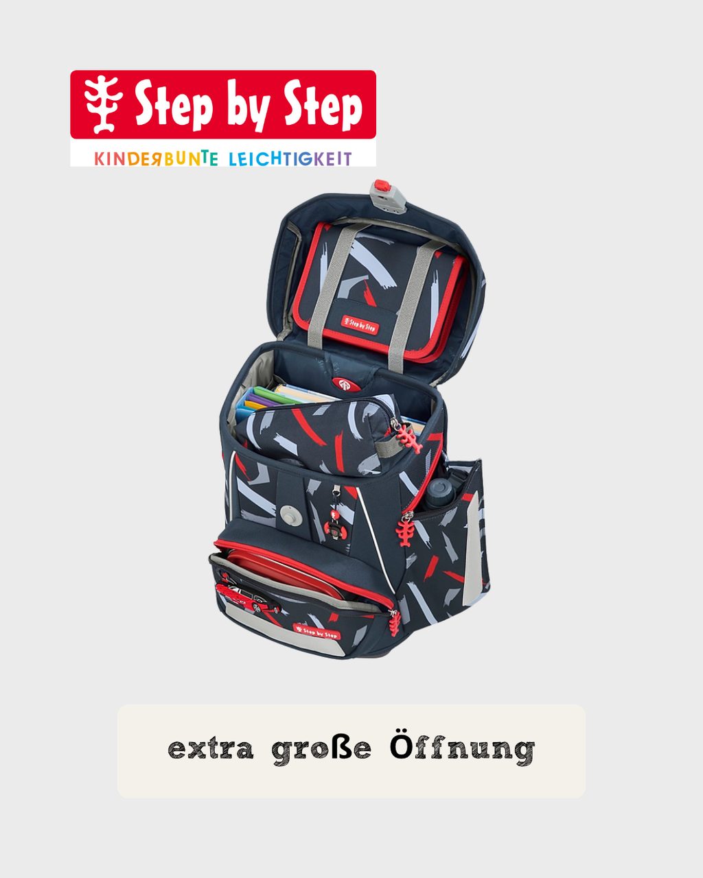 Step by Step SPACE Schulranzen-Set "Sports Car Mick", 5-teilig
