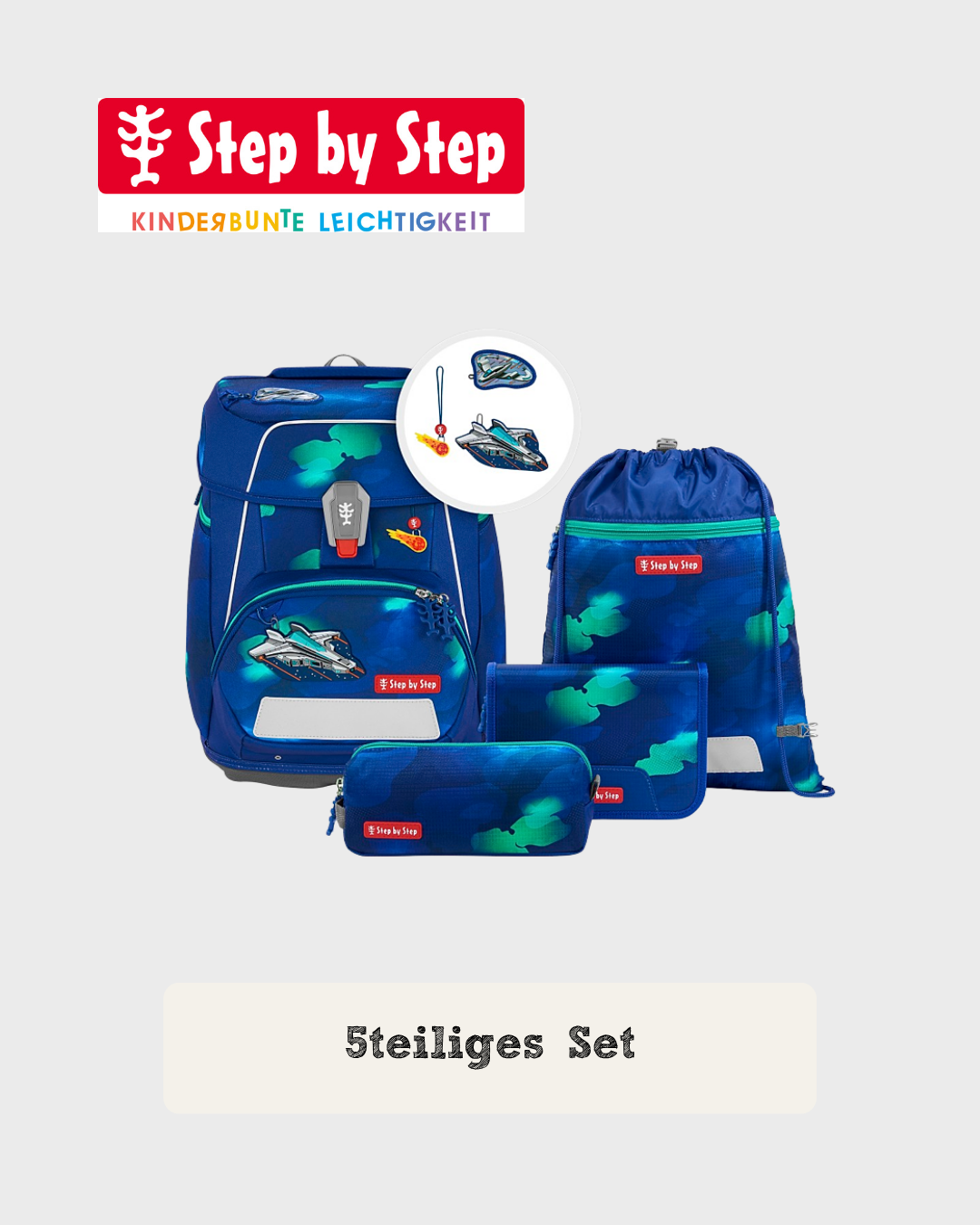 Step by Step SPACE Schulranzen-Set “Starship Juno”, 5-teilig