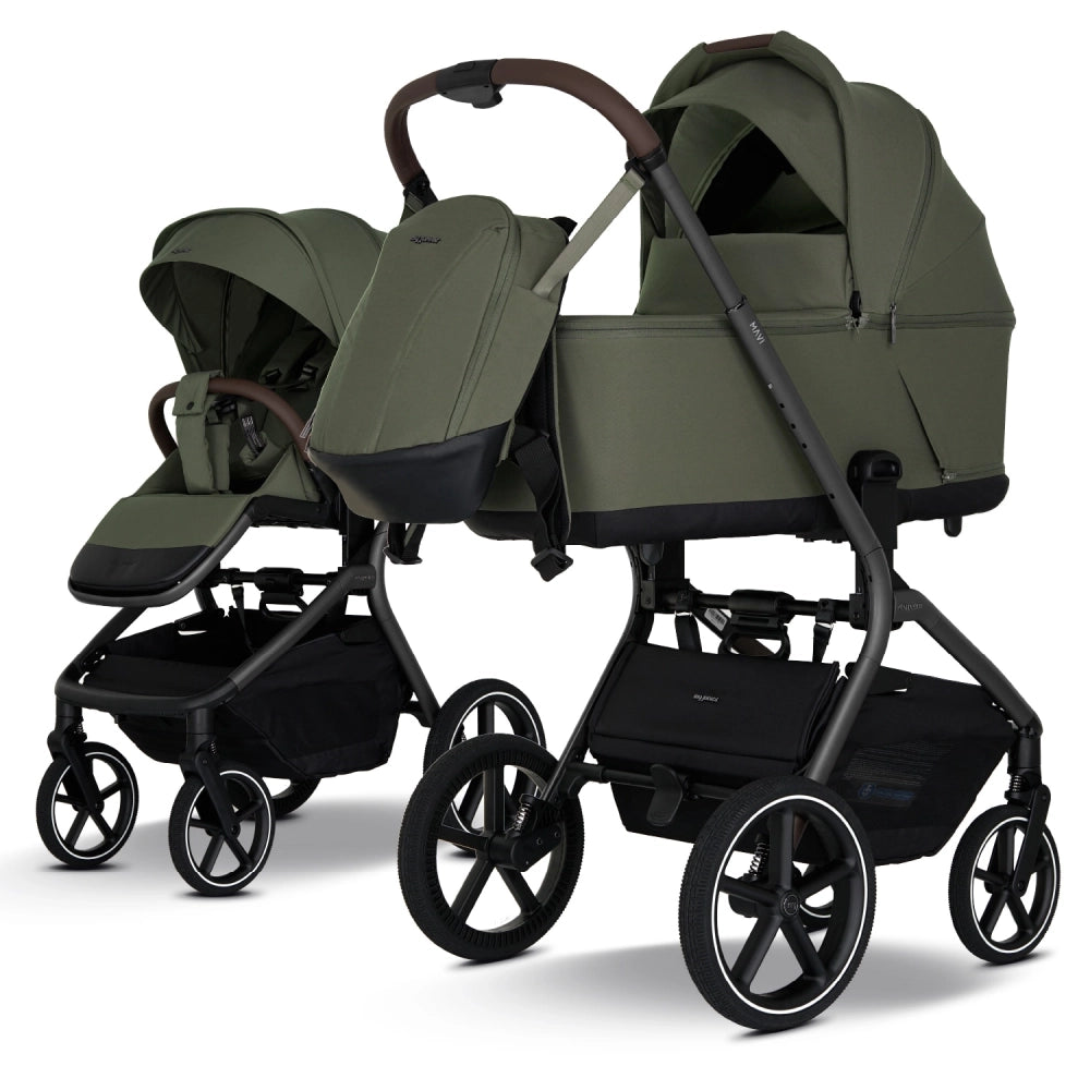 MyJunior Kinderwagen Set Mavi in olive green