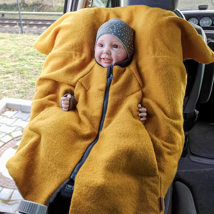 Kindersitzponcho Wollwalk