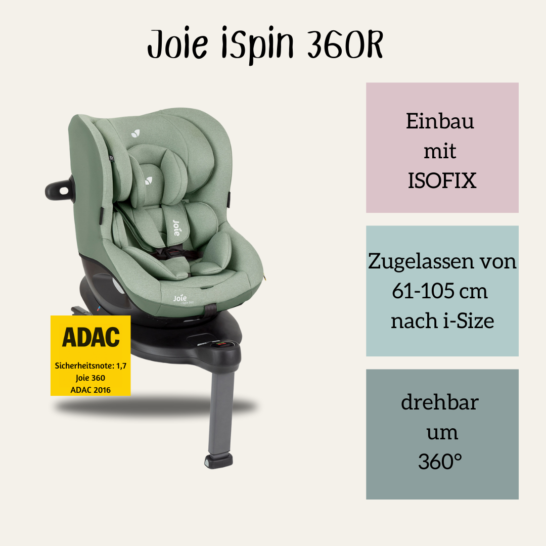 Joie i-spin 360 360 Grad Kindersitz mit Drehfunktion